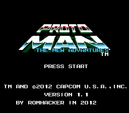 Protoman - The New Adventures Title Screen